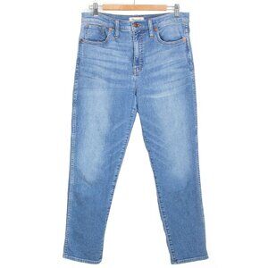 Madewell High Rise Stovepipe Jeans Euclid Wash Size 29 light blue